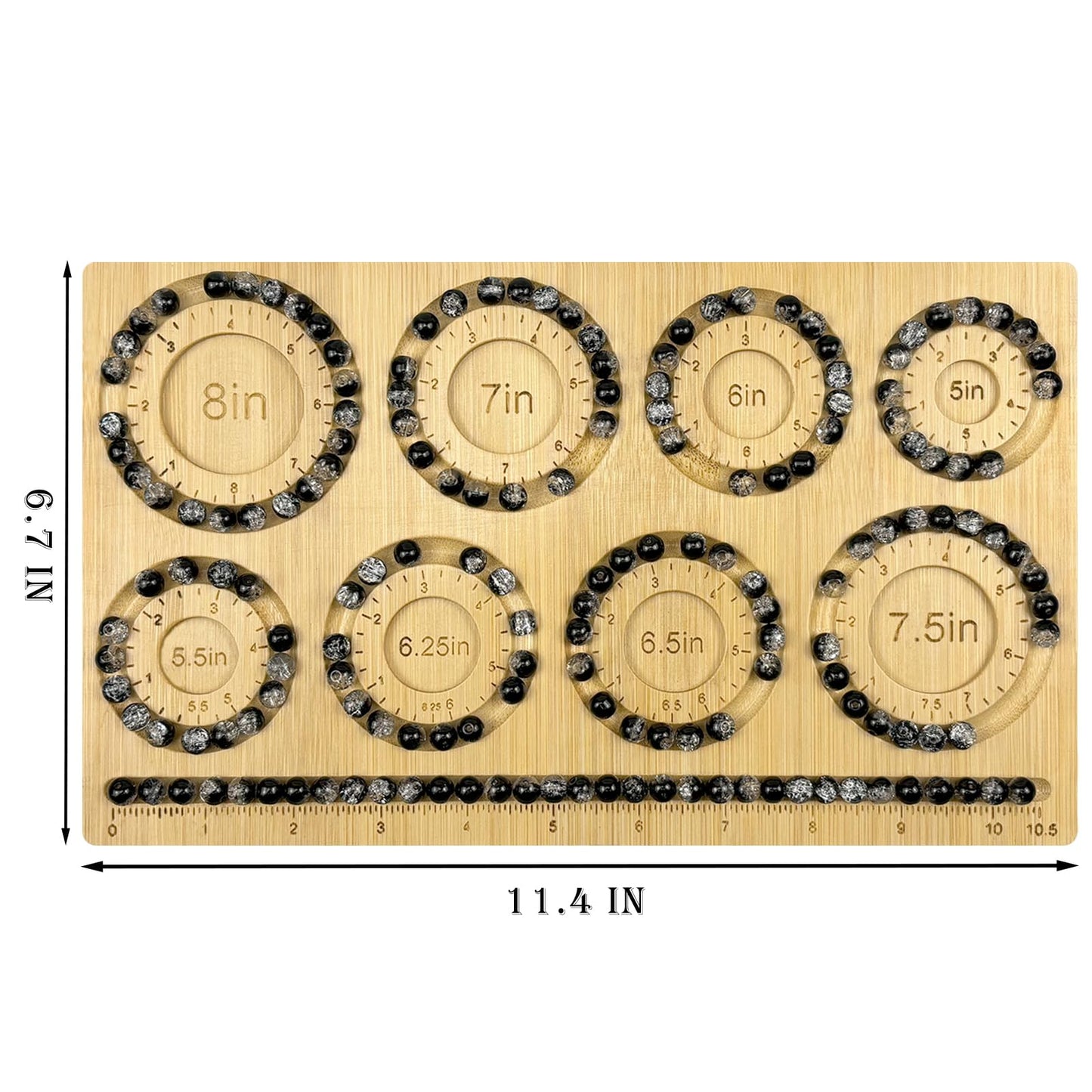 Bead Boards for Jewelry Making, Bamboo Beading Board for Jewelry Bracelet Making, Bracelet Bead Board, Bracelet Bead Board for Bracelet, Jewelry Making Supplies,DIY Bead Tray Bracelet Tray