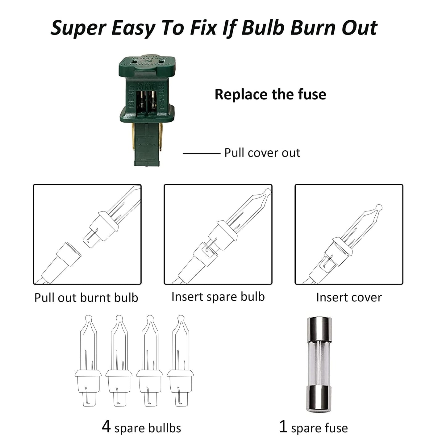 Christmas Lights, 20FT 100 Count Incandescent Mini Christmas Tree Light, Waterproof Xmas String Lights for Outdoor Indoor Home Party Yard Decorations, Gold