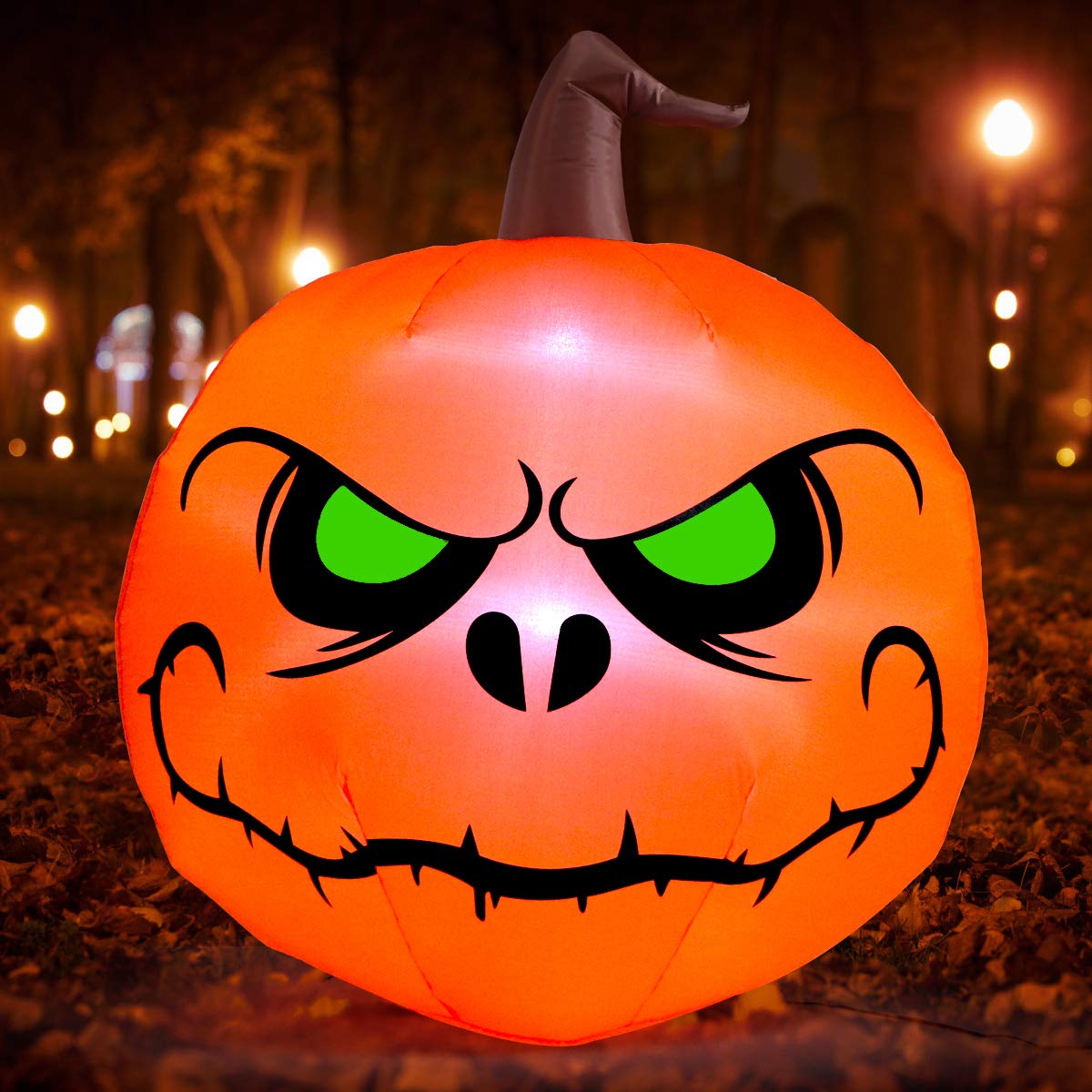 4 Ft Halloween Blow up Inflatable Pumpkin Decoration-Lighted Halloween Inflatables Outdoor for Home Yard Garden Indoor and Outdoor Halloween Decoration