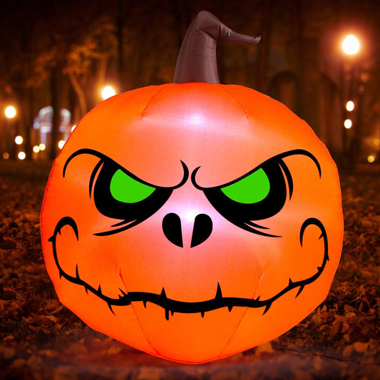 4 Ft Halloween Blow up Inflatable Pumpkin Decoration-Lighted Halloween Inflatables Outdoor for Home Yard Garden Indoor and Outdoor Halloween Decoration