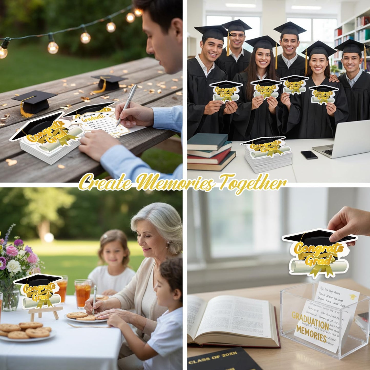 FaCraft 36PCS Graduation Advice Cards for Graduate 2026 - High School Senior School College University Graduation Party Grad Parties Supplies Favors Decorations Best Wishes & Advice for the Graduates