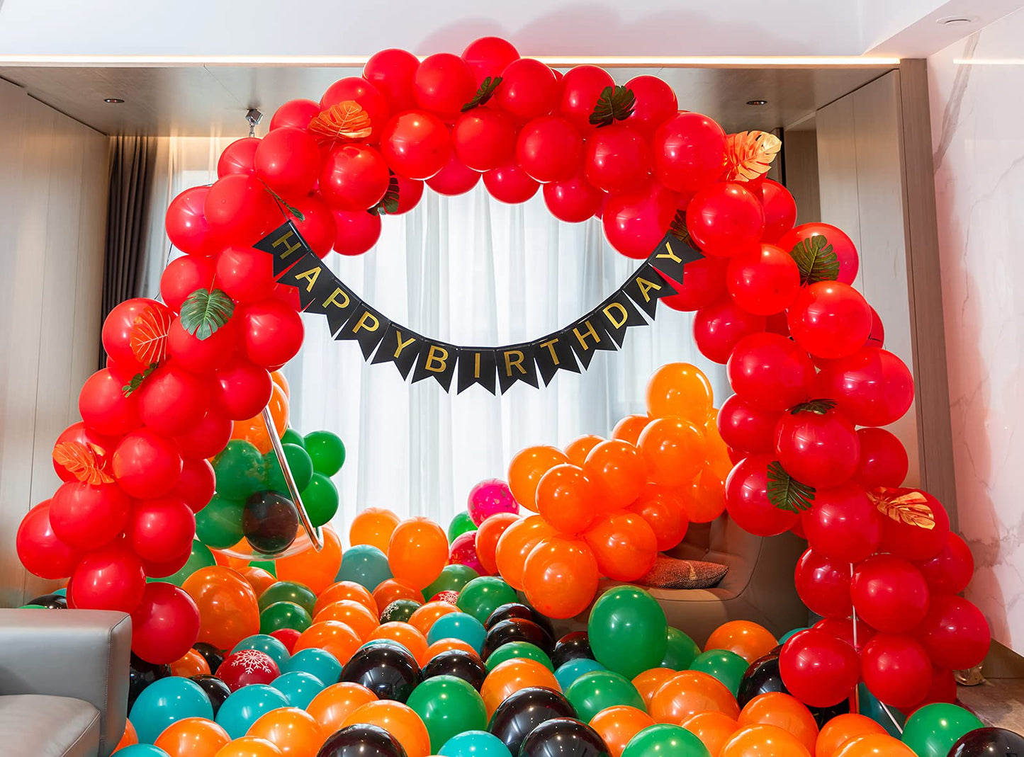 100pcs Red Balloons, 12 inch Red Latex Party Balloons Helium Quality for Like Birthday Party,Wedding, Anniversary, Christmas or Vanlentine's Party Decoration (with Red Ribbon)…