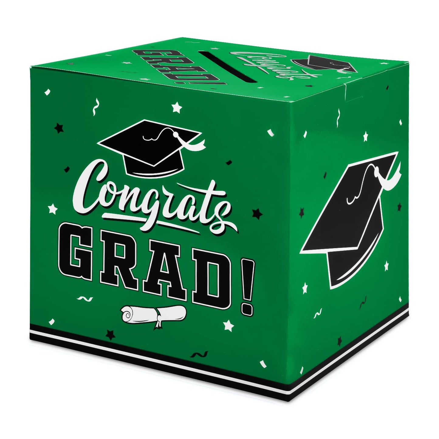 Gatherfun Graduation Party Decorations Graduation Box Graduation Card Box for Graduation Gift Graduation Party Favors Decor Party Supplies Green