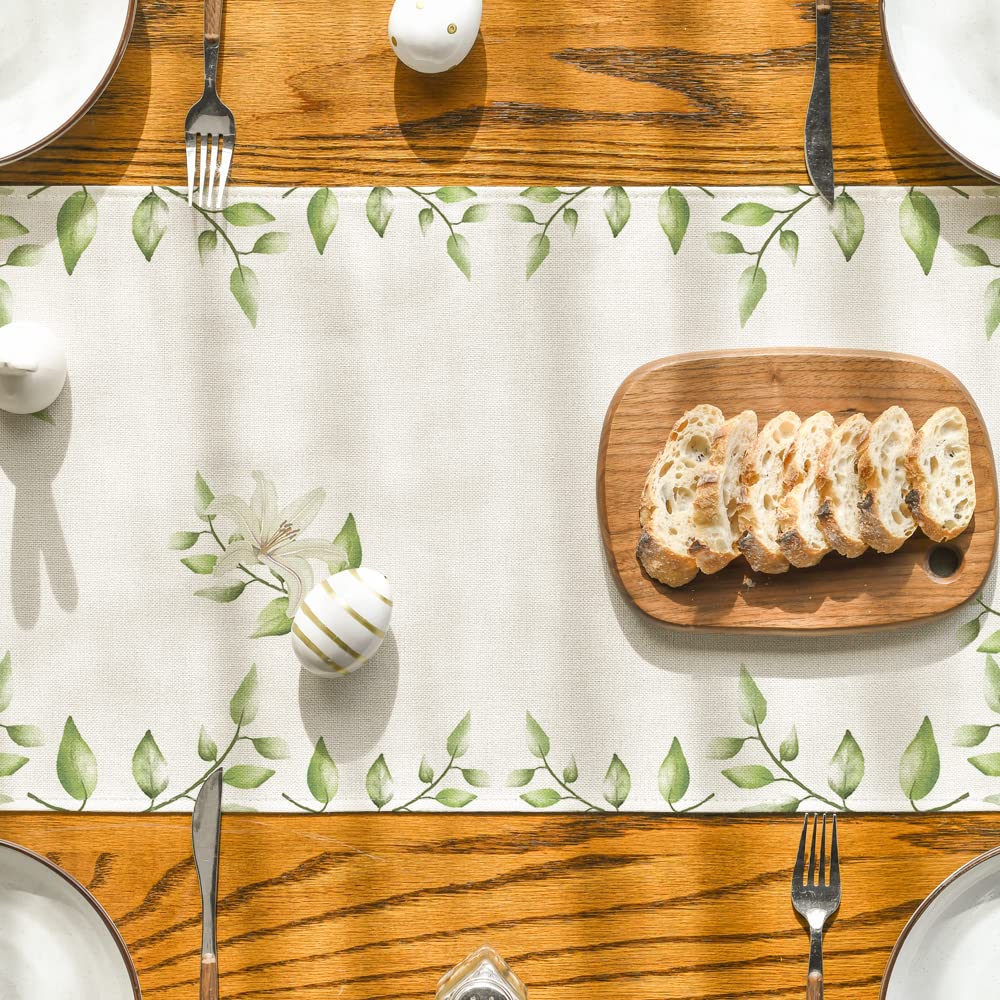 He is Risen Easter Table Runner, Spring Summer Seasonal Holiday Kitchen Dining Table Decoration for Indoor Outdoor Home Party Decor 13 x 72 Inch