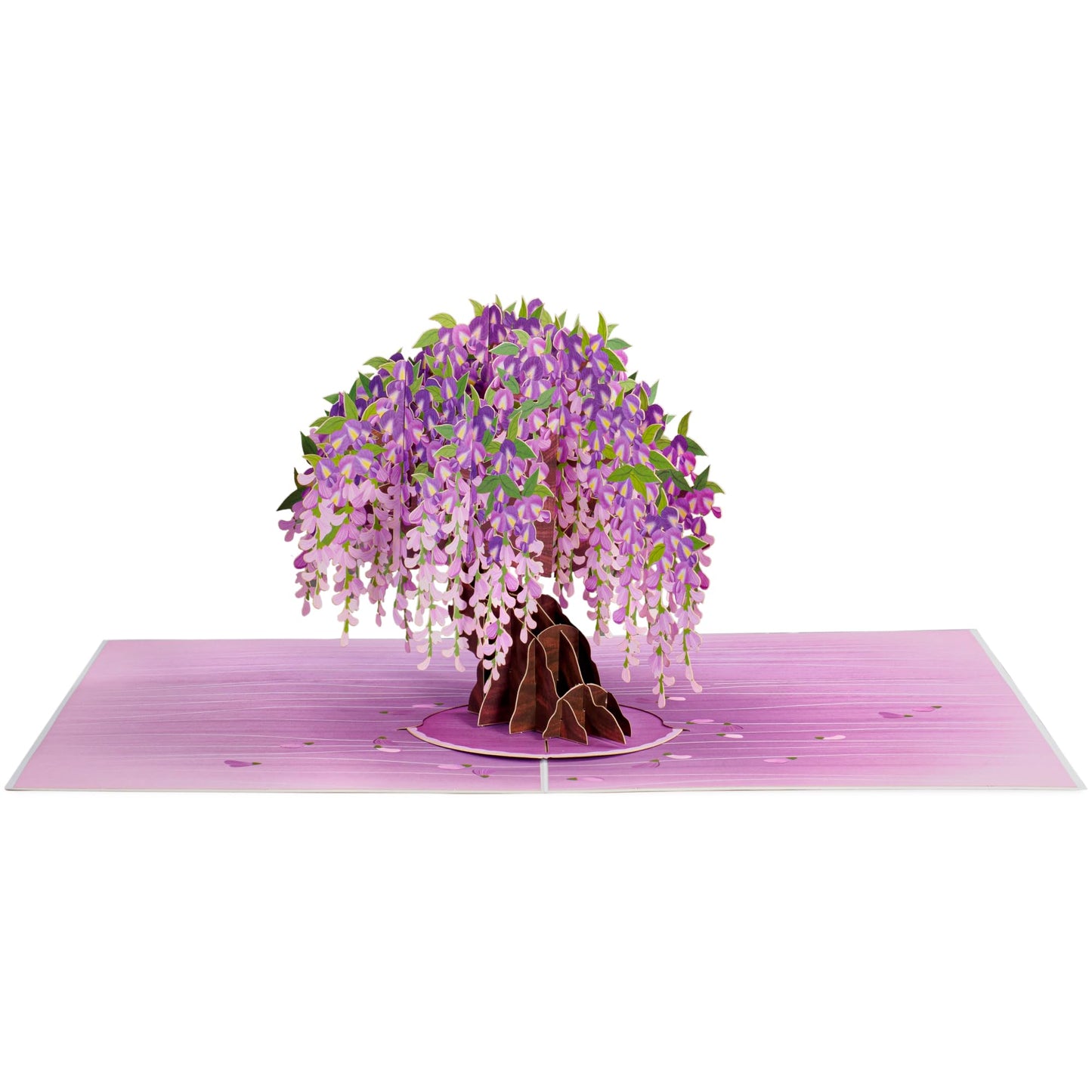 Paper Love 3D Wisteria Tree Pop Up Card, with Detachable Popup Keepsake, Gift For Birthday, Mothers Day, Get Well, Thank You, All Occasion or Just Because - Oversized 10" x 7" Cards - Includes Envelope And Note
