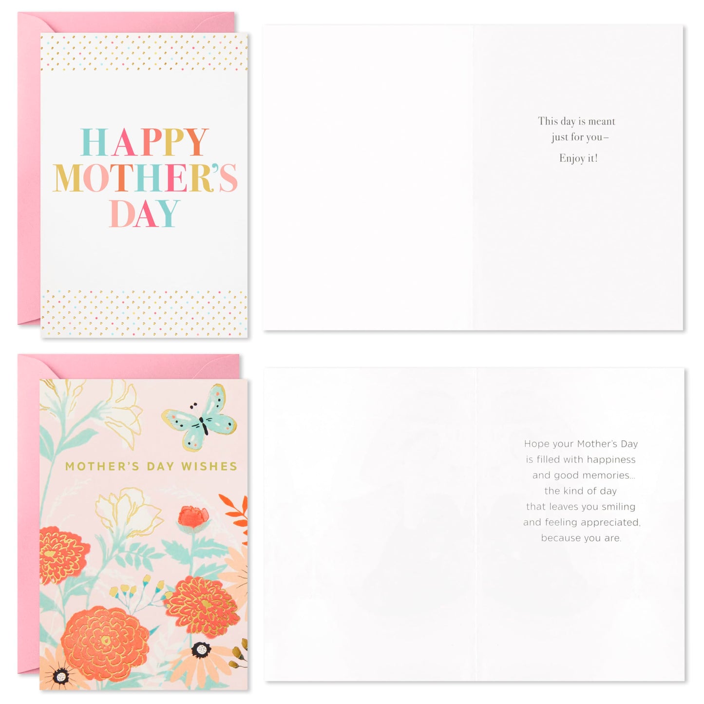 Hallmark Mothers Day Cards Assortment, Mother's Day Wishes (36 Cards with Envelopes)