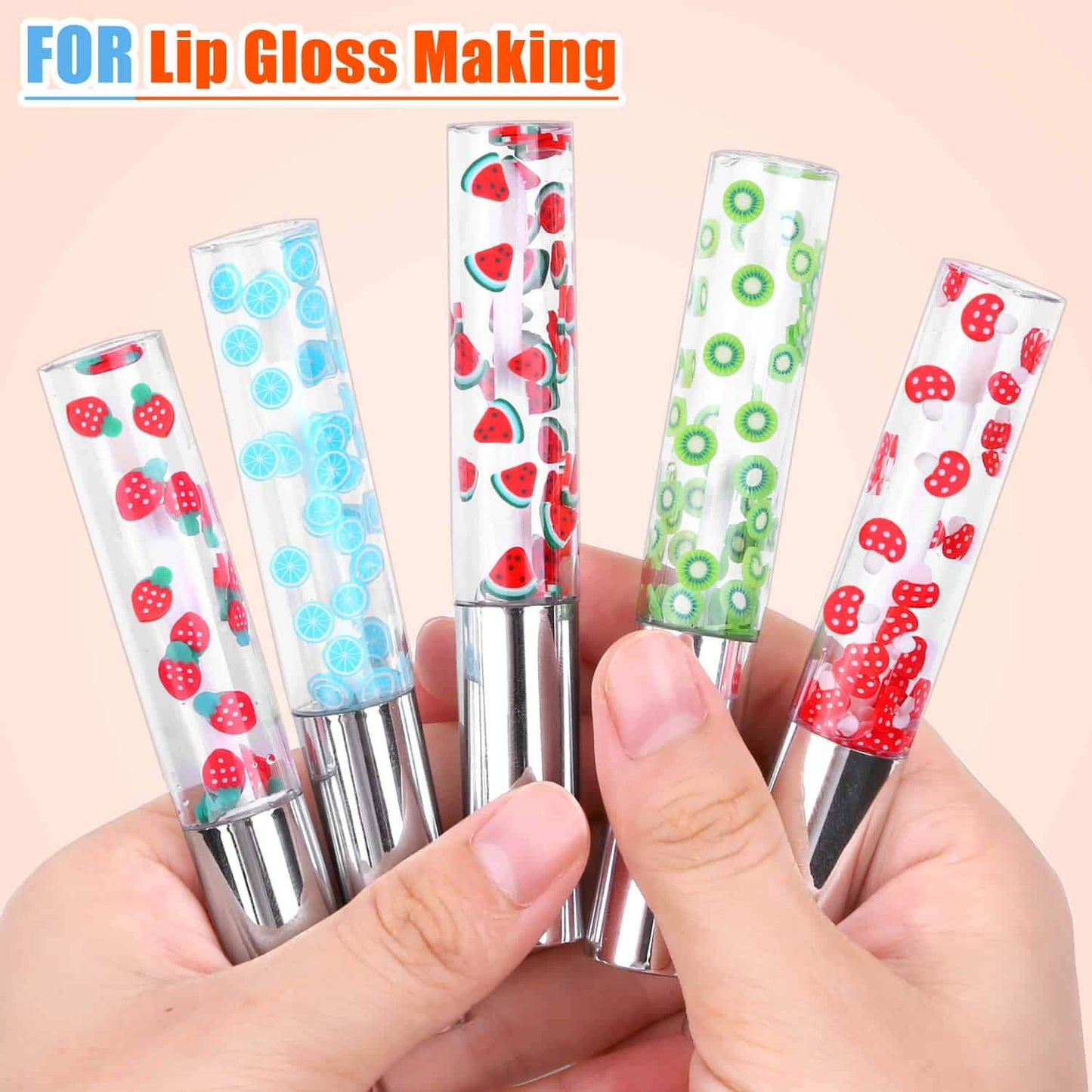 Acejoz 12000 Pcs 15 Styles Assorted Fimo Slices for DIY Slime, Nail Art, Lip Gloss & Cellphone Decorations