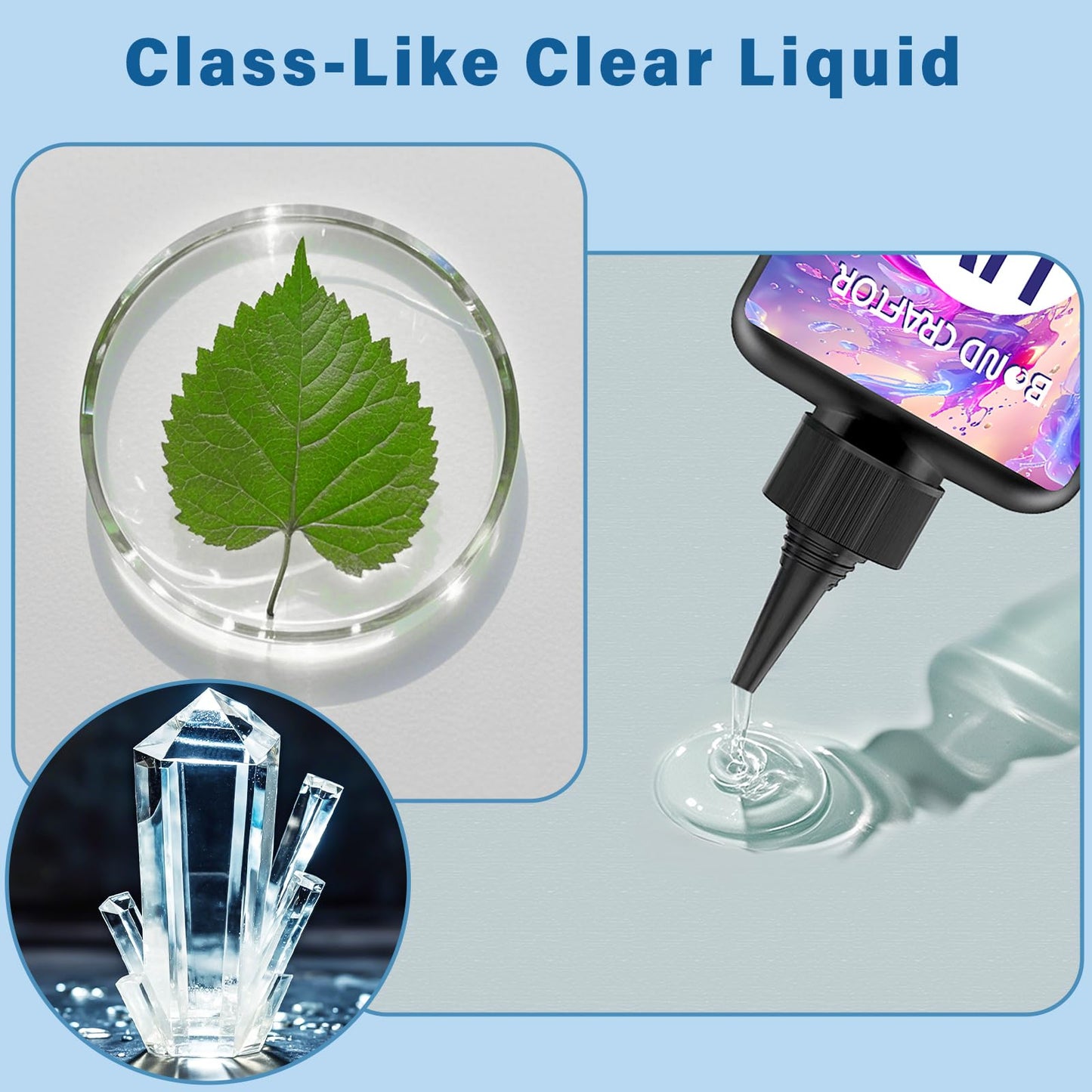 UV Resin 300g, Fast Curing Clear Epoxy Resin Hard Type for Jewelry Making, Craft, DIY