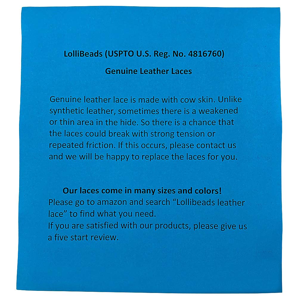 LolliBeads (TM) 3mm Flat Genuine Leather Strip Cord Braiding String Dark Brown Espresso (5 Yards)