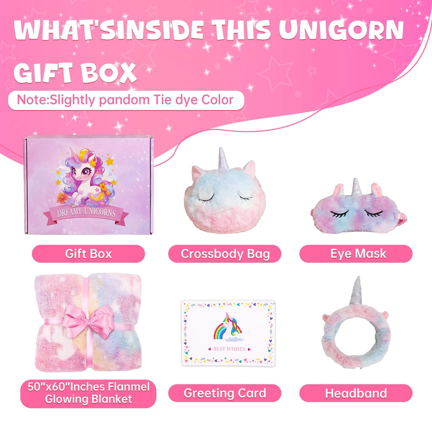 Jenria Unicorn Gift for Girls, Birthday Gifts for Girls Age 3 4 5 6 7 8 9 10 Years Old Girl, Easter Baskets for Kids, Birthday Gift Ideas, Unicorn Toys, Daughter, Niece, Granddaughter