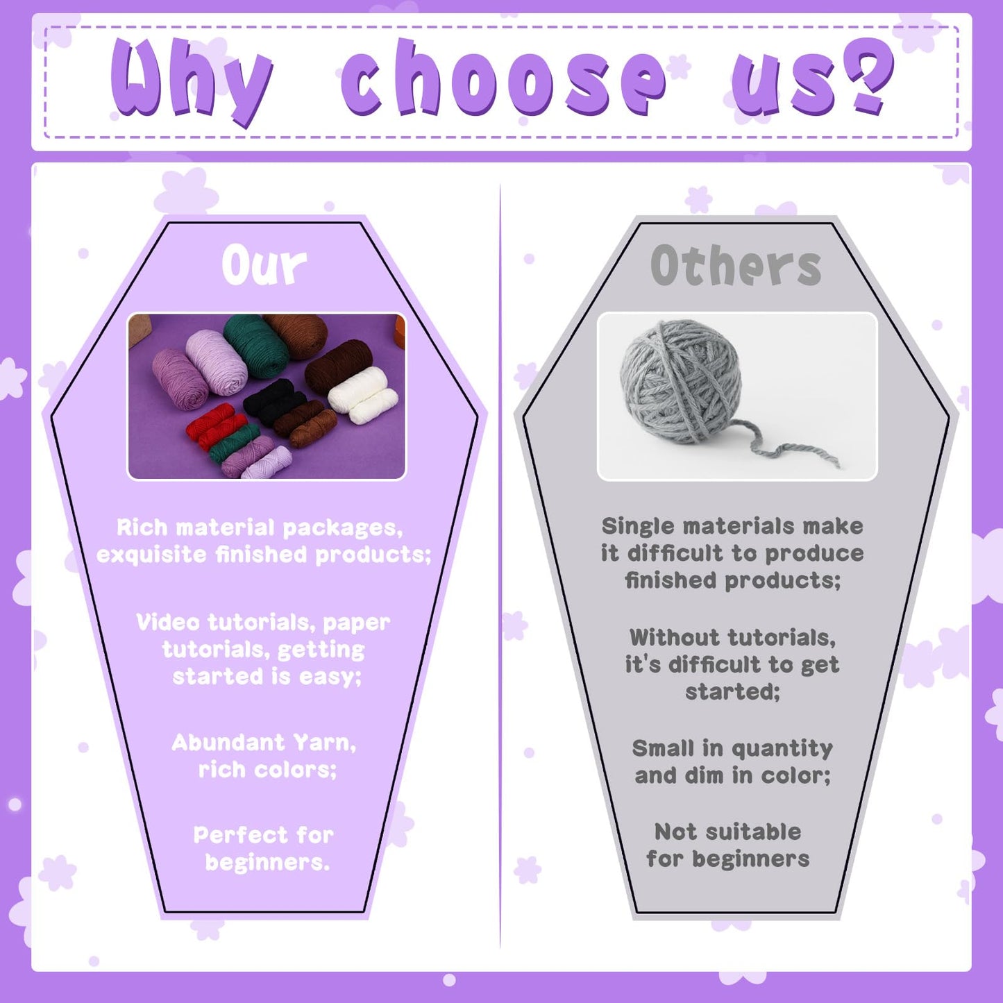 kgxulr Crochet Kit, Big-Eyed Knitting Kit for Beginner, Crochet Starter Kit for Complete Beginners Adults, Crocheting Knitting Kit with Step-by-Step Video Tutorials