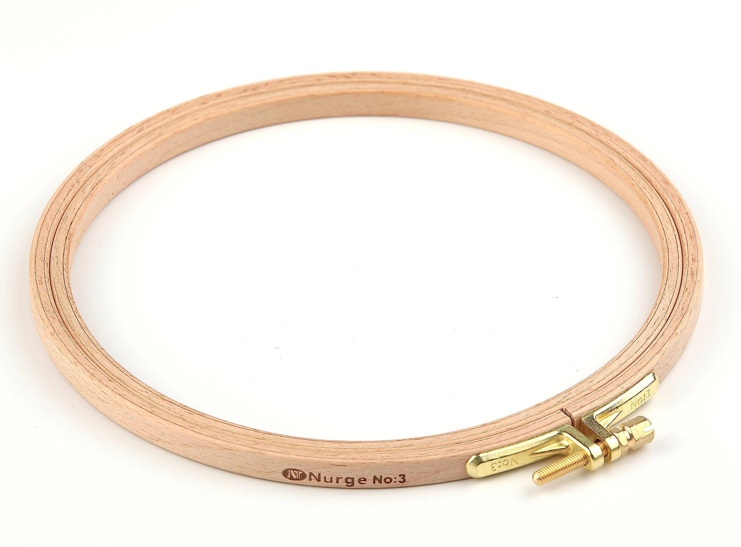 Premium Beech Wood Gold Clasp Embroidery Hoop 8mm (160mm = 6.29" ~ Approx 6")