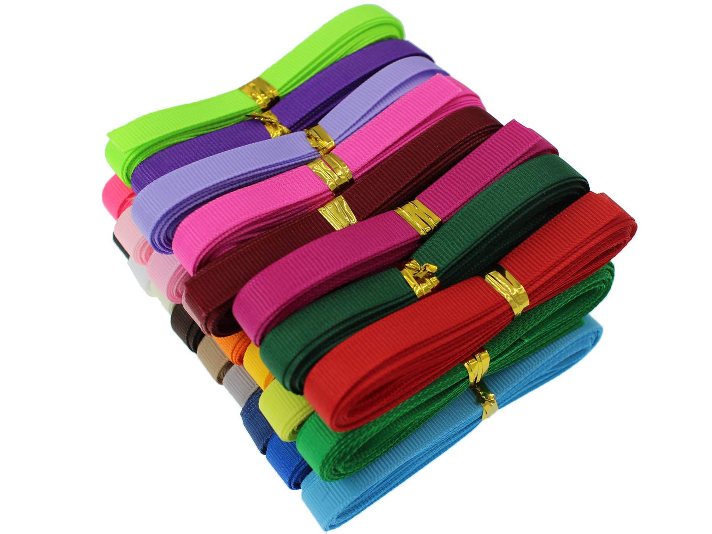 Assorted Grosgrain Satin Ribbon 1/4 inch 100Yards Flower Boutique Gift Wrapping Package Ribbon DIY Crafts Bow Hair Headband Accessories Ribbon 6mm Wide Fabric Ribbon