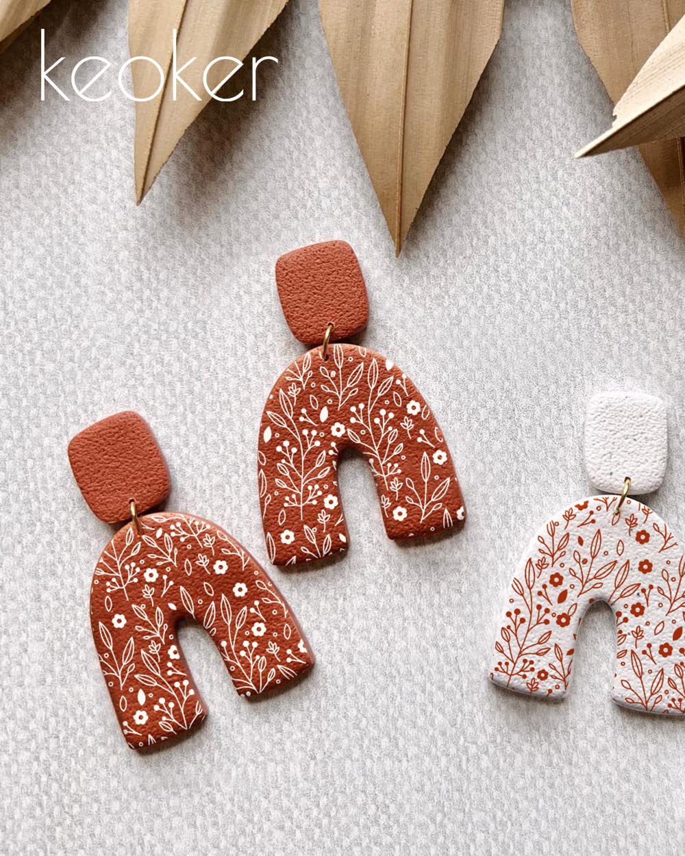 KEOKER Silk Screen Stencils for Polymer Clay, 3 PCS Reusable Silkscreen Print Kit for Printing on Clay & Other Jewelry Clay Earrings Decoration, Cheetah Leopard Silk Screen for Polymer Clay (3PC)