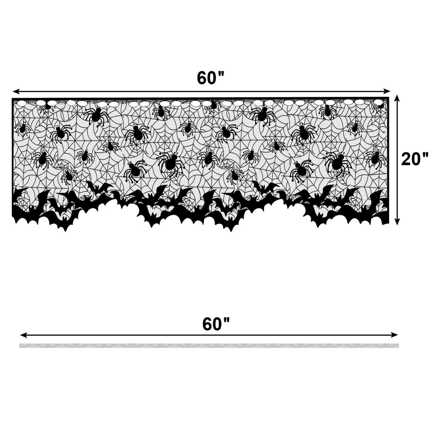 3Pcs Halloween Lamp Shade Cover Decoration, Black Lace Ribbon Spider web Lampshades Cover Topper Scarf for Festive Party Indoor Decor Supplies, Large 20 X 60 Inch Spiderweb Lamp Shade Cover