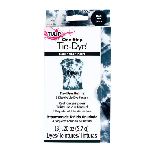 Tulip One-Step Tie-Dye Kit Tulip Fabric Dye Open Stock 29038 Fdy Refill Black