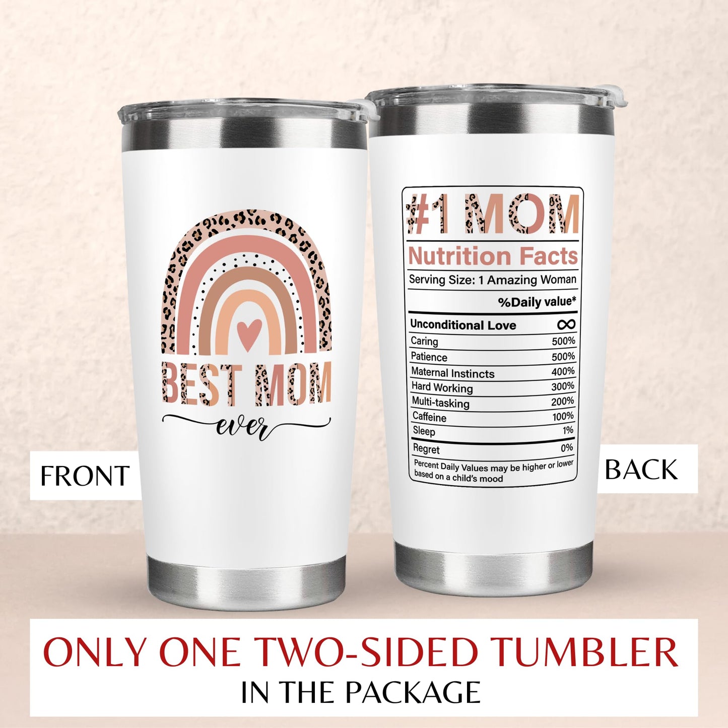 Mocosweeties Gifts for Mom from Daughter Son - Birthday, Valentines, Mothers Day Mom Gifts for Wife, Her - Mother's Day Gift Ideas for Mama, Mother - Gift for New Moms, Mothers - 20 Oz Tumbler