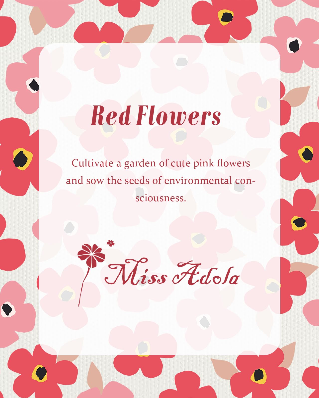 Miss Adola Aesthetic Canvas Tote Bag with Inner Pocket for Women, Cloth Cotton Totes Bag with Pattern for Shopping, Gym, PK Flower