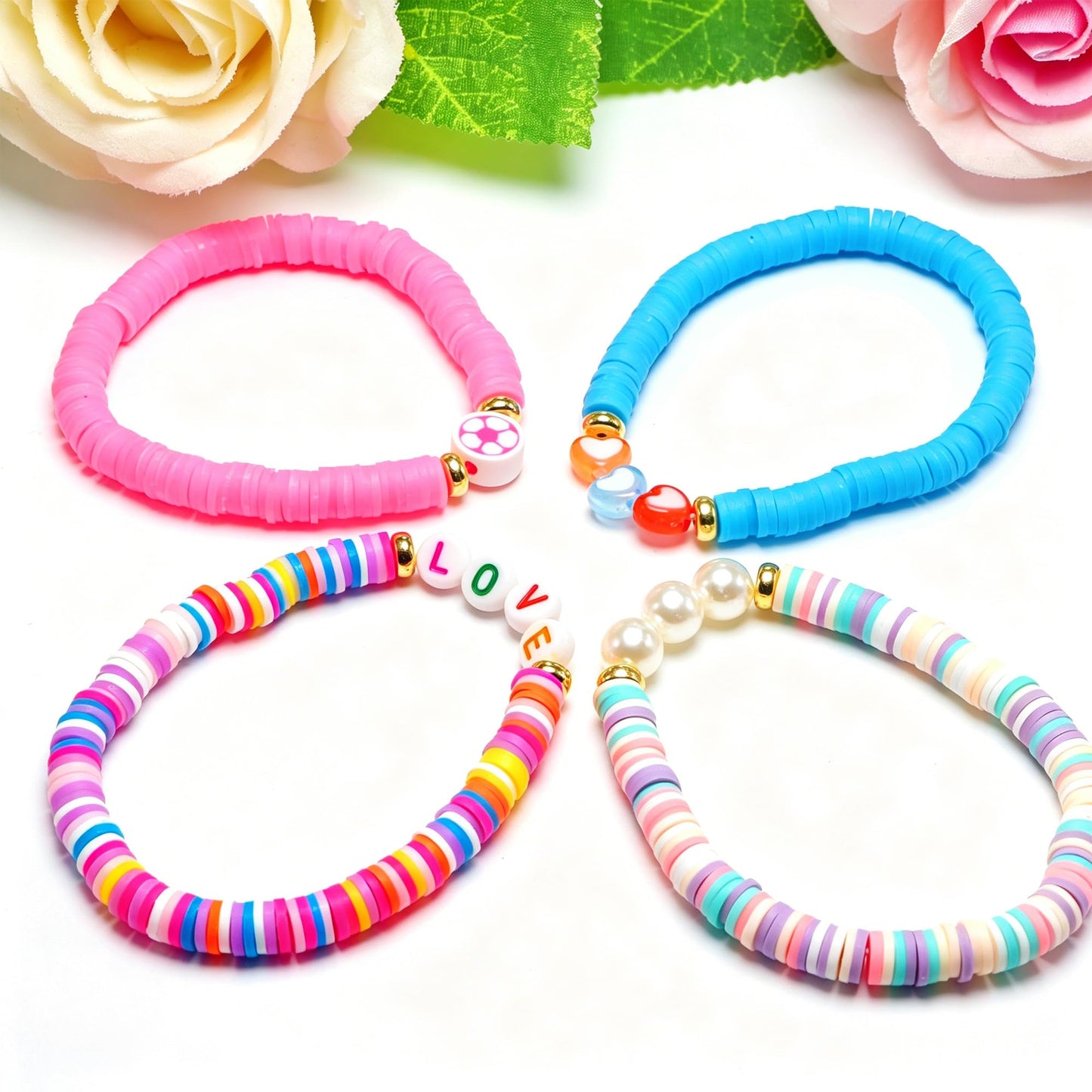 CHENSILAIYI 10pcs Friendship Bracelets for Teen Girls & Women: Beaded, Preppy, Beach Styles - Ideal Gifts