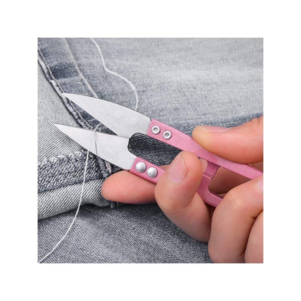 DEEINN 4.1inch Sewing Scissors(pack of 3) Yarn Thread Cutter Small Snips Trimming Nipper - Great for Stitch, Mini DIY Supplies (Multicolored-3)