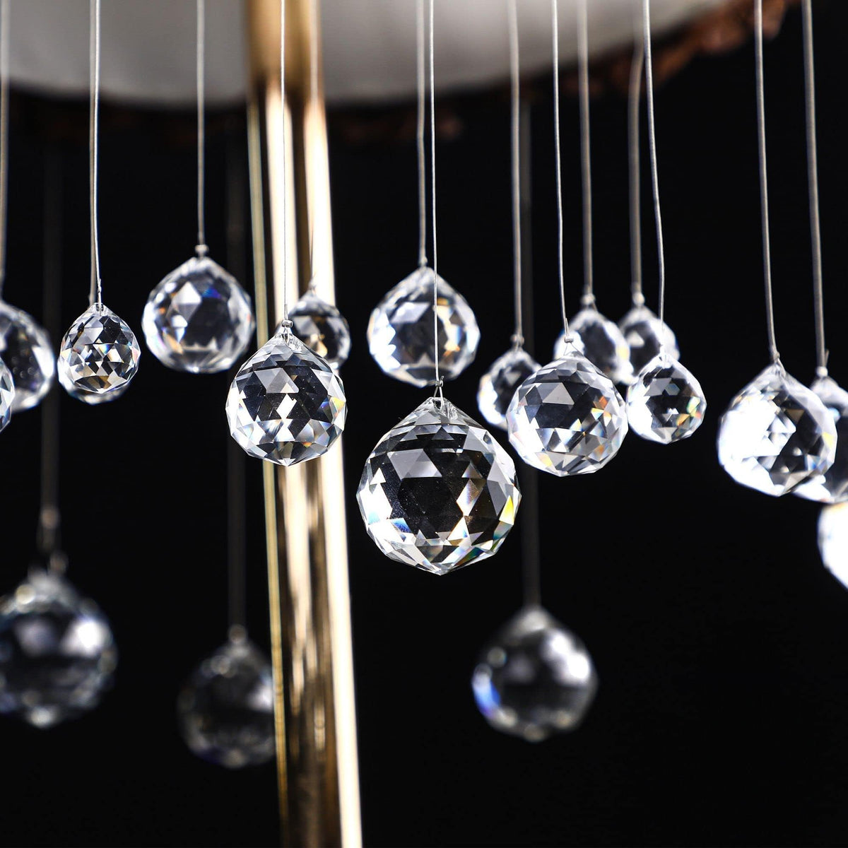 24pcs Clear Crystal Ball Prism Suncatcher Rainbow Pendants Maker,20mm