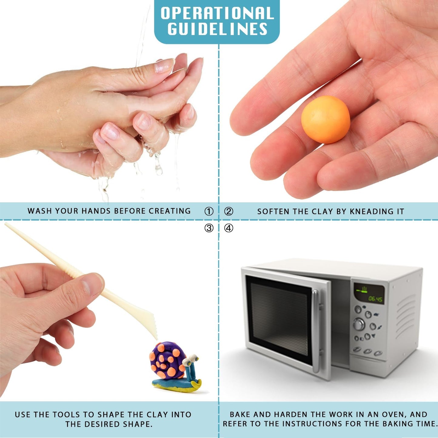 Polymer Clay Kits 50 Metallic and Glitter Colors, Modeling Clay Oven Bake Sculpting Clay, Kids Arts and Crafts Gifts.