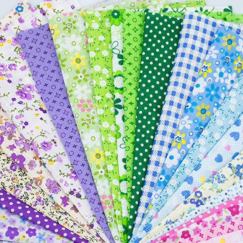 150Pcs 4" x 4" (10cm x 10cm) Cotton Craft Fabric Bundle Squares,Squares Sheets Patchwork,Pre-Cut Quilt Squares,DIY Sewing Quarters Bundle,Quilting Fabric Bundles