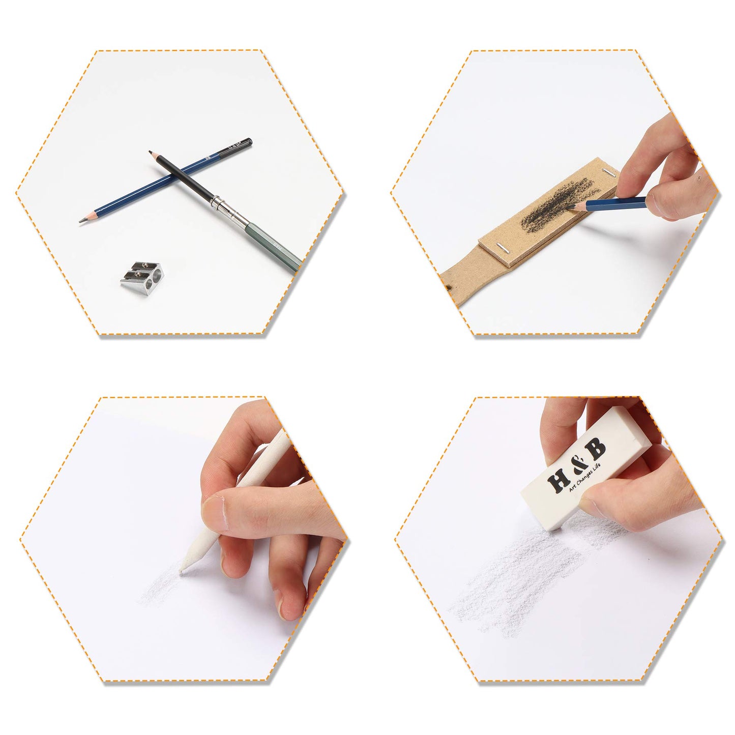 AONLSKH Art Supplies Drawing and Sketching Colored Pencils Set 96-Piece,Graphite Charcoal Professional Artists Pencils Kit,Gifts for Kids & Adults Drawing Tool Set