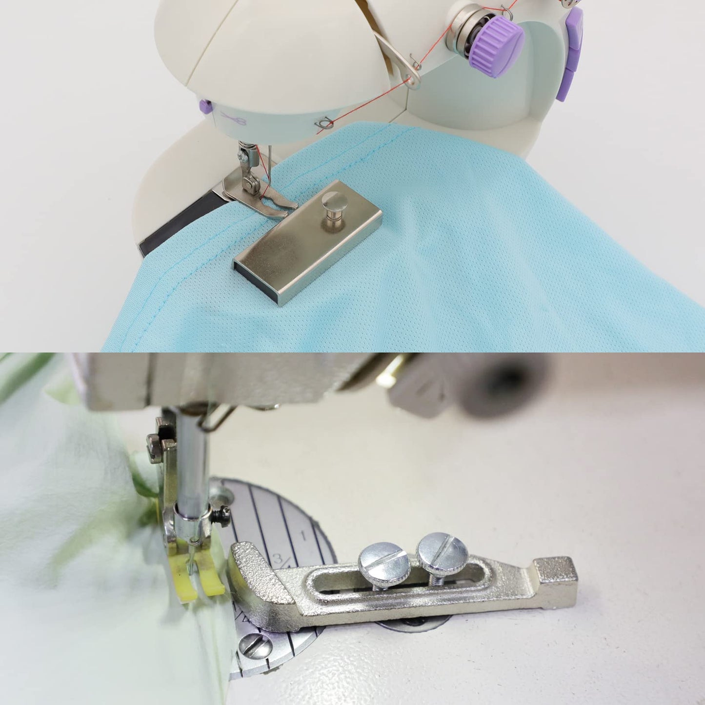Magnetic Seam Guide,Plum Blossom Positioning Gauge for Sewing Machine,4 Pieces Sewing Machine Accessories for Beginners & Professionals