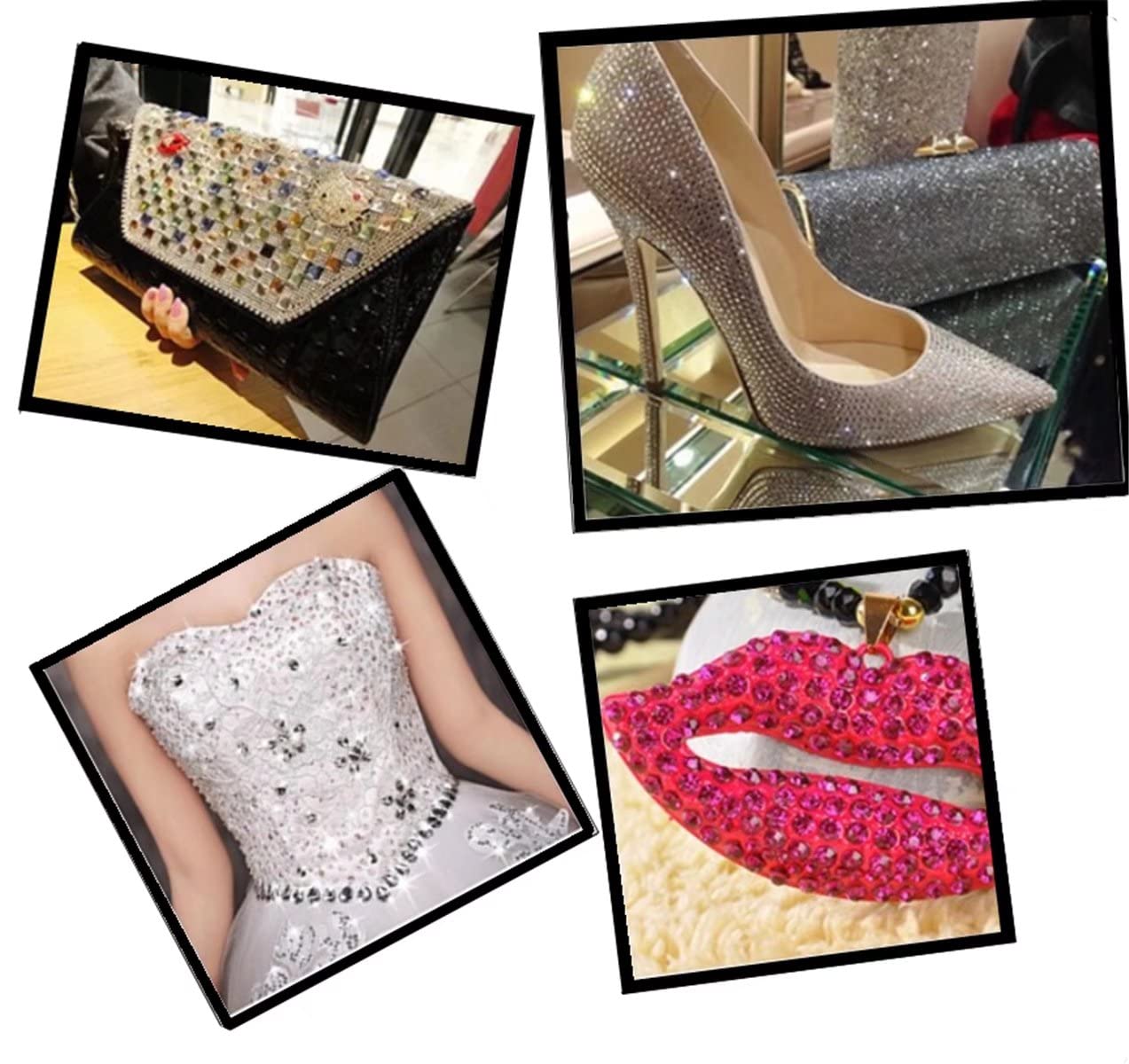 3000 Pieces SS12 3mm Flatback Rhinestones Clear Glass Round Gems Crystals for Nail Art DIY Crafts Clothes Shoes Bags （Light Pink）