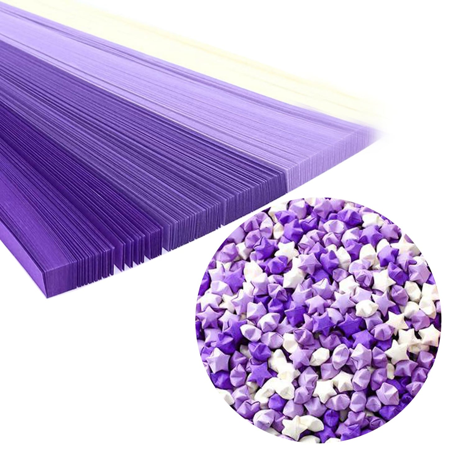 Origami Paper Stars, Colorful Handcraft Origami Lucky Star Paper DIY Paper Arts Creativity Hand Art Crafts (Purple gradient (1350) sheets)