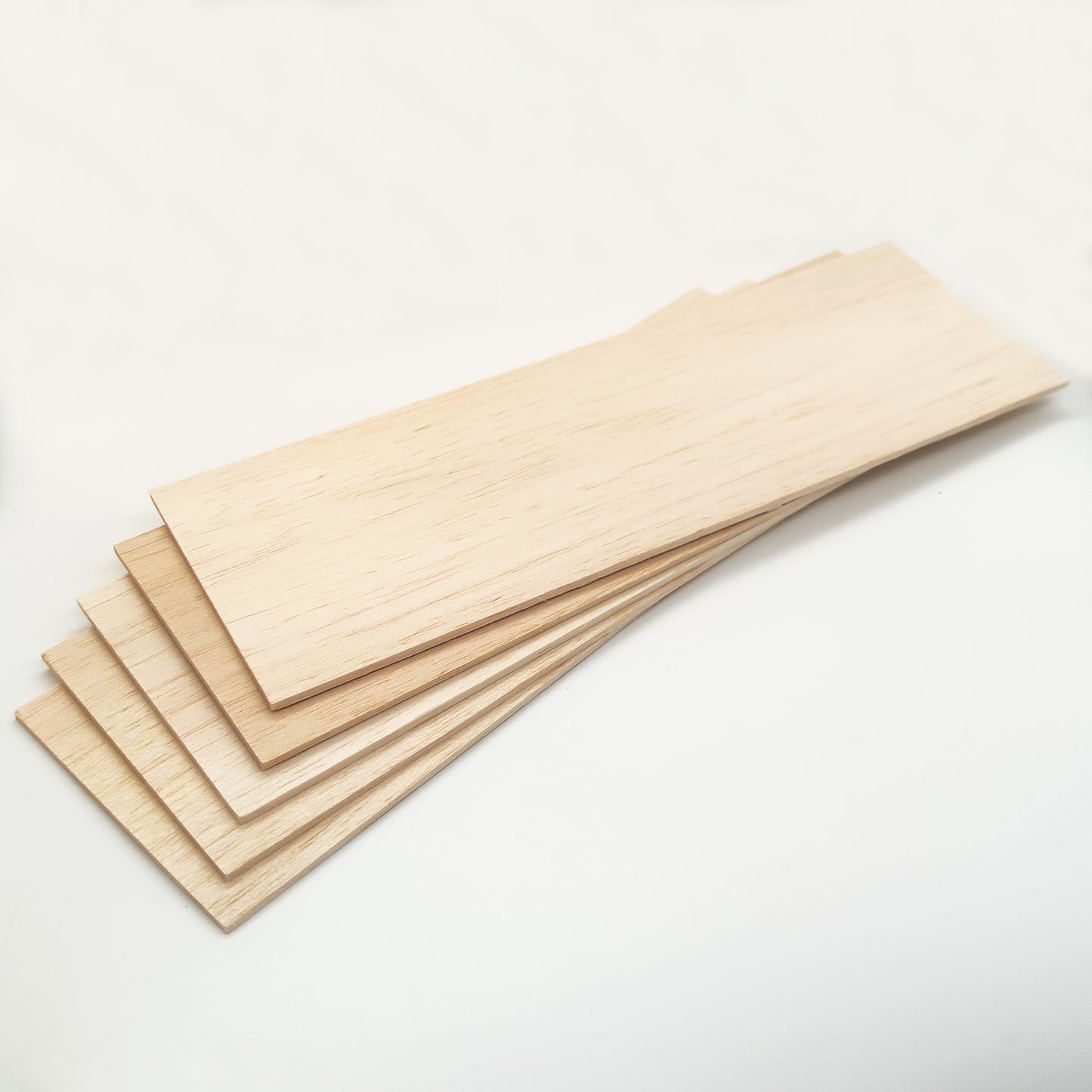 Wood Sheets for Crafts and DIY Projects, 12 x 4 x 1/8 Inches Unfinished Pack of 5 (12 x 4 x 1/8 Inch(5 Pack))