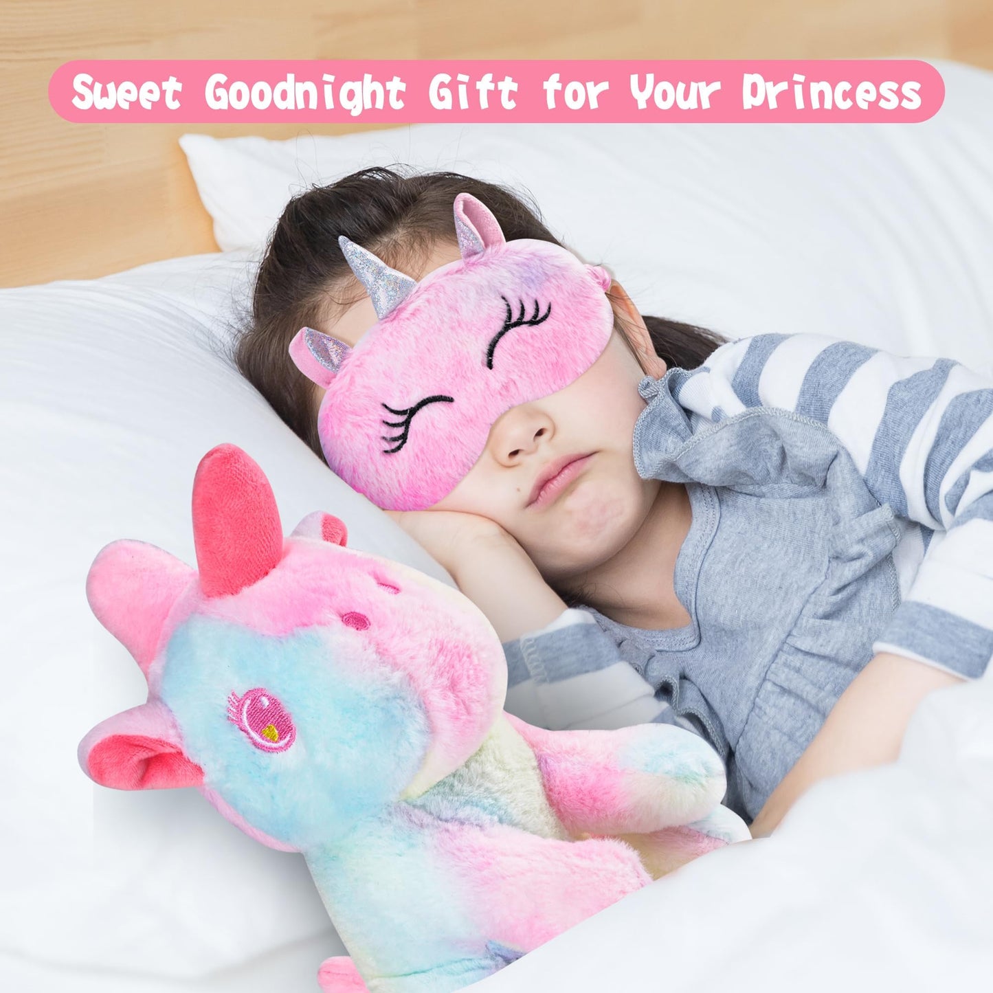 Cherry Tale Unicorn Gifts for Girls, Kindergarten Graduation Gifts for Girls Age 4-6, Unicorn Toys with Plush Diary Headband, Birthday Gifts for Daughter Niece 5 6 7 8 9 10 Year Old