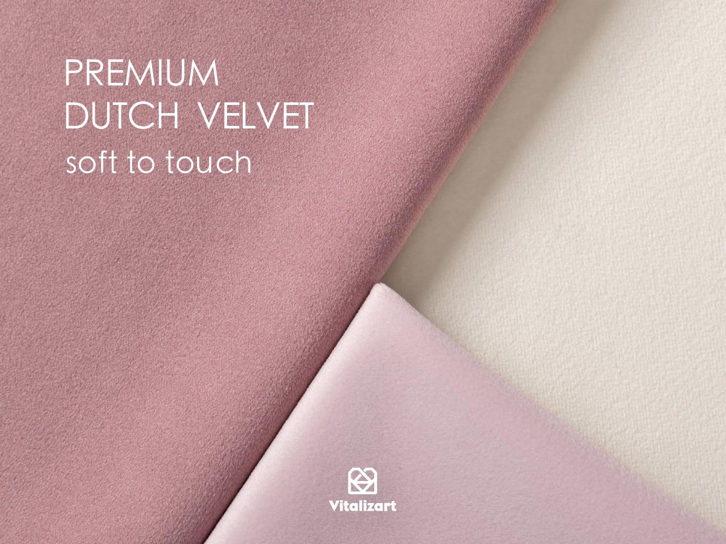 Vitalizart Velvet Ribbon Pink White Set 3/8" x 15Yd Wooden Spool Fabric Trim Eco-Friendly 3 Rolls * 5Yd for Christmas Wreath Decoration Handmade Craft Ornaments Gift Wrapping & Bow Making