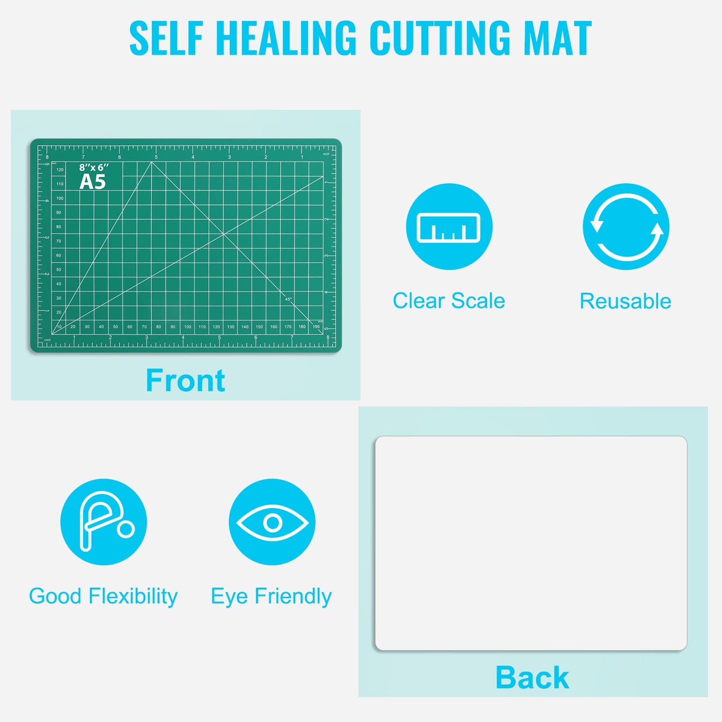 DIYSELF Exacto Knife Set, 2 Pcs Craft Knife with 40 Pcs Hobby Knife Replacement Blades, Hobby Knife Kit for Scrapbooking, Stencil, Fondant, Paper, Sharp Precision Knife for Art Carving