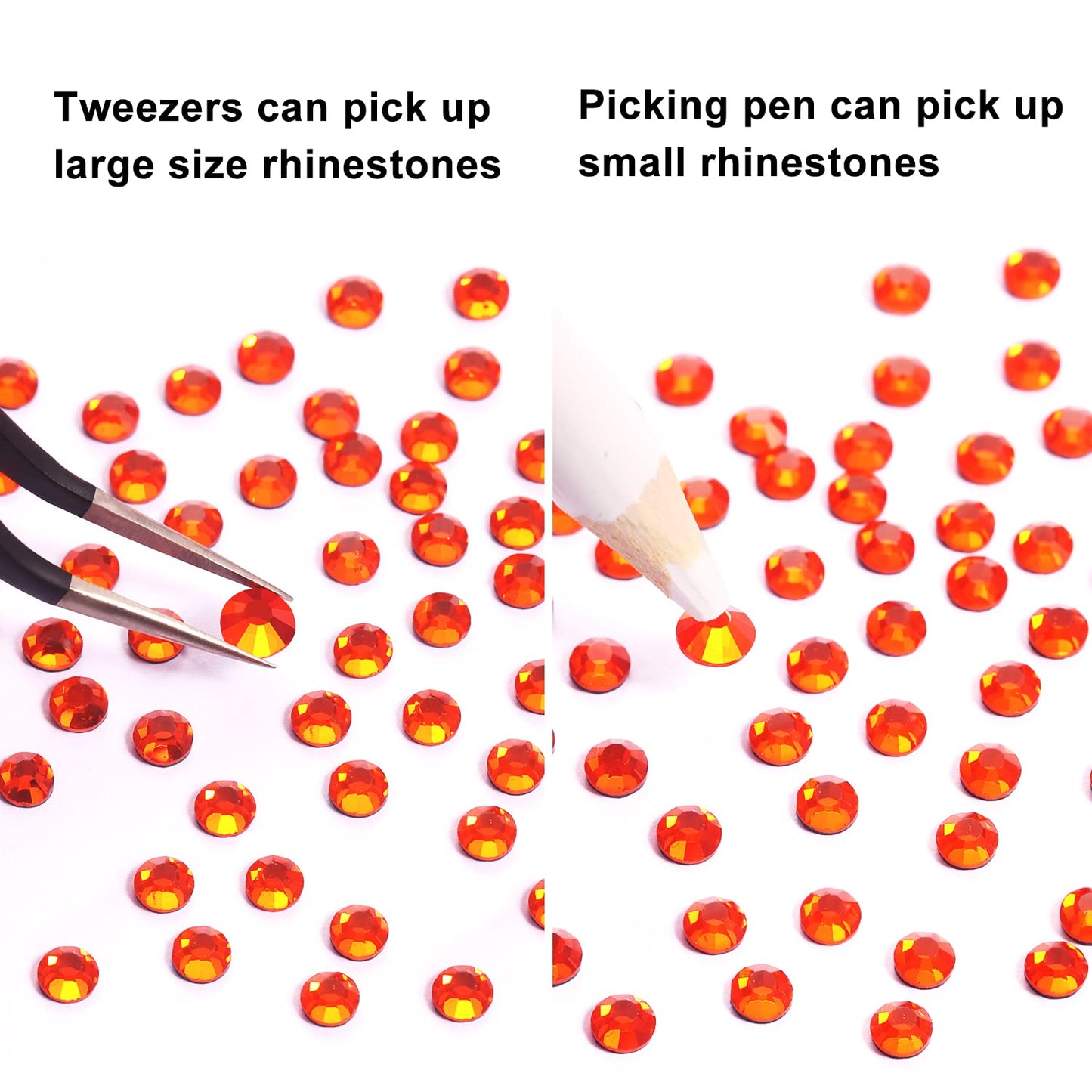 MEIBITE 6796PCS Hyacinth Hotfix Rhinestones Crystal Stones Glass for Fabric Clothes Shirts Sparkly Flat Back Round with Tweezers and Picking Pen (SS6~SS30 Set)