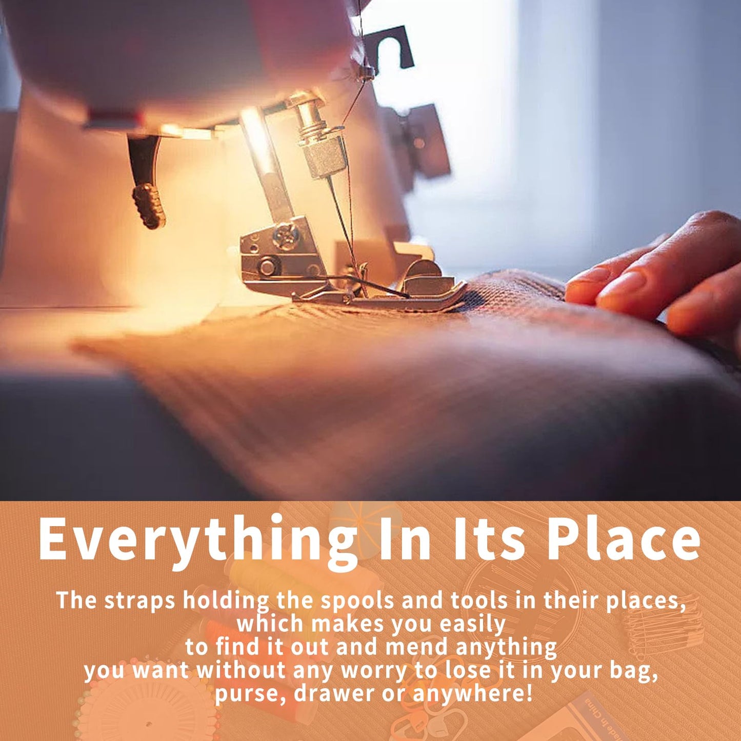 JUNING Sewing Kit with Case 168pcs Portable Sewing Accessories and Supplies for Home Traveler, Adults, Beginner, Emergency, Kids Contains Thread, Scissors, Needles, Measuring Tape