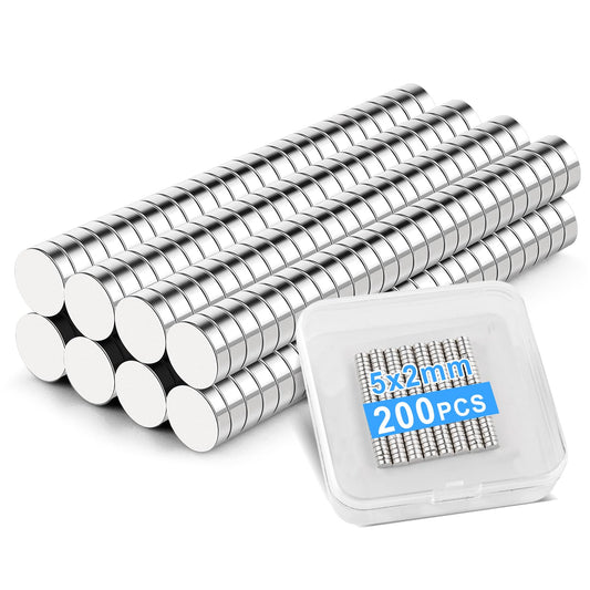 DIYMAG Small Magnets, refrigerator magnets, Rare Earth Magnets, Neodymium Disc Magnets Fridge Magnets, Miniature Mini Round Magnets for Crafts, DIY, Whiteboard, Kitchen, Office Magnets, 200 PCS