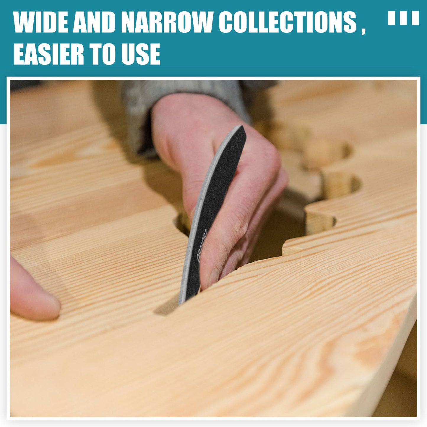 Honoson 20 Pcs Sanding Sticks for Plastic Models Polishing Sticks Assorted Metal and Wood Sanding Tools Accessory for Model Craft Amateur Beginner(Low Grits Rating,Moon Style)