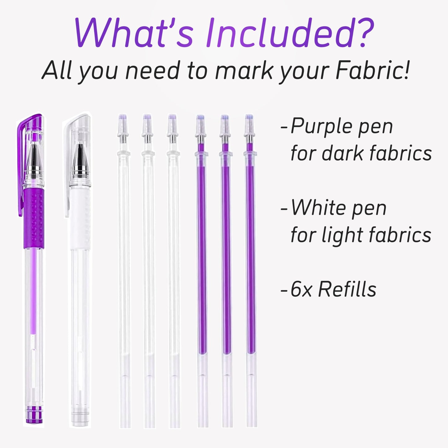 Heat Erasable Fabric Marking Pens for Sewing - Sewing supplies quilting supplies sewing accessories sewing gifts quilting gifts embroidery supplies