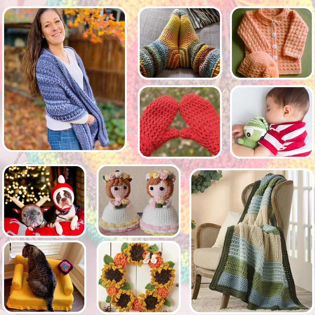 Crochet Hook Tunisian 4.0 mm (Size G), Aeelike Extra Long Afghan Hook Aluminum Light Weight for Beginners and Experienced Crocheter,Tunisian Crochet Needles for Crocheting Gloves Scarves Baby Sweater