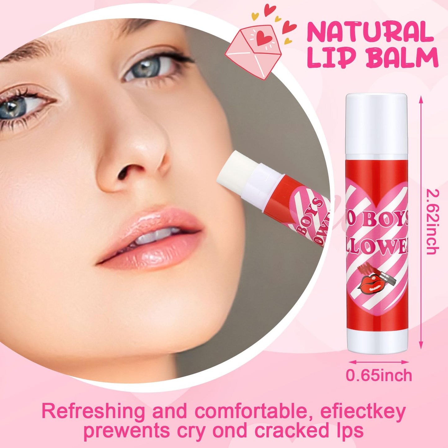 48 Pcs Galentine's Day Gifts Hand Cream and Lip Balm Bulk Set with Organza Bag Heart Happy Galentine's Day Card for Women Galentine Gift for Women Friends