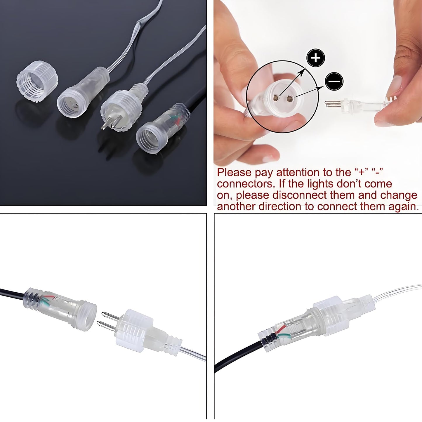 Aukora Rain Drop Lights, LED Meteor Shower Lights 11.8 inch 8 Tubes 192leds, Icicle Snow Falling Lights for Xmas Wedding Party Holiday Garden Tree Christmas Thanksgiving Decoration Outdoor (White)