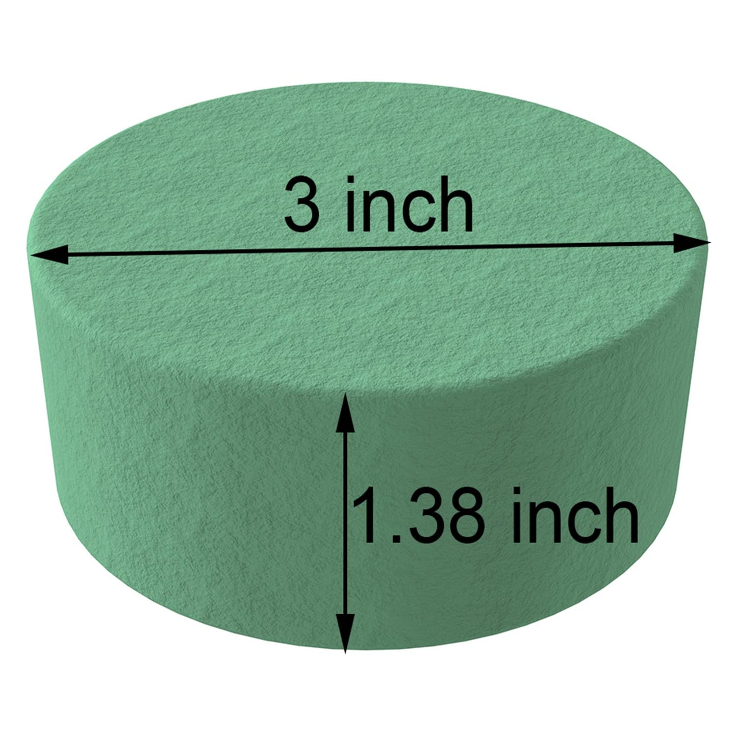 12 Pcs 3 Inch Flower Foam Block Round DIY Flower Arrangement Kit Wet Flower Foam for Artificial Flowers, Wedding Aisle Flowers, Party Decoration