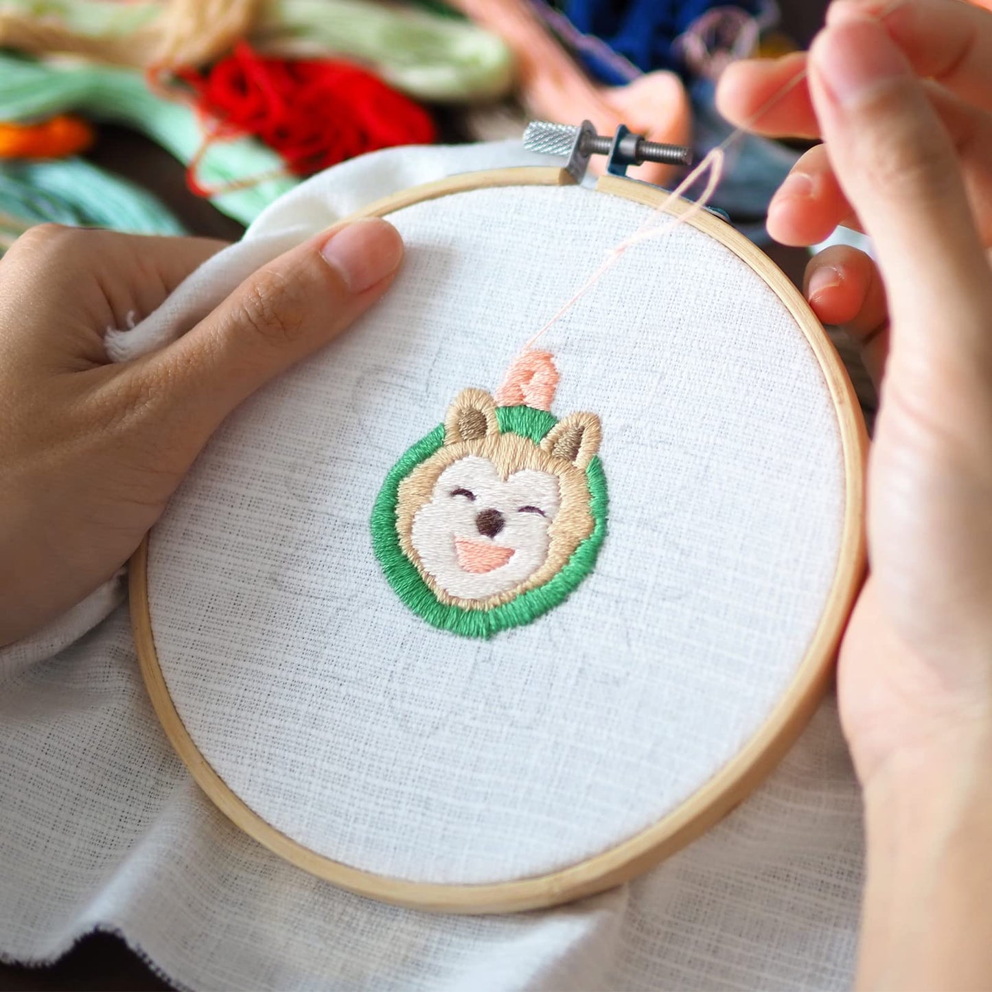24 Pieces 6 Inch Embroidery Hoops Bulk, Cross Stitch Hoop Ring for Needlework Art Craft and Wall Decoration