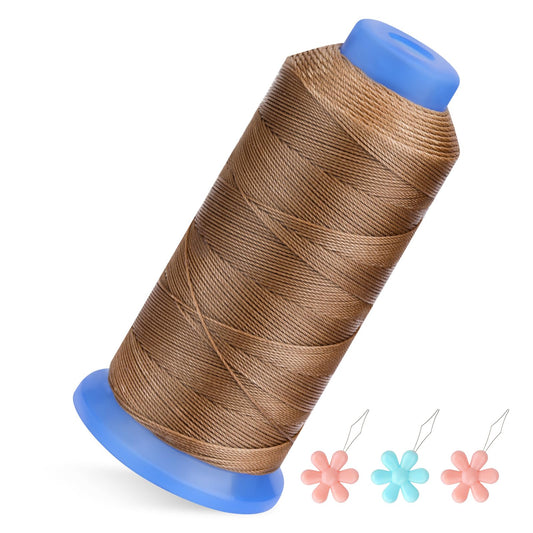 Premier Yarn 0.55mm Beading Thread - 490 Yards Round Polyester Cord, Ideal for DIY Craft, Bracelet Making, Jewelry & Sewing