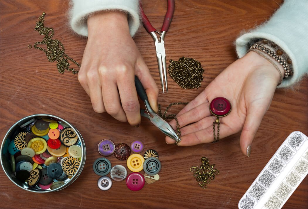 Jump Rings for Jewelry Making Supplies with Jump Ring Pliers (1200Pcs Dull Silver and Bright Silver)