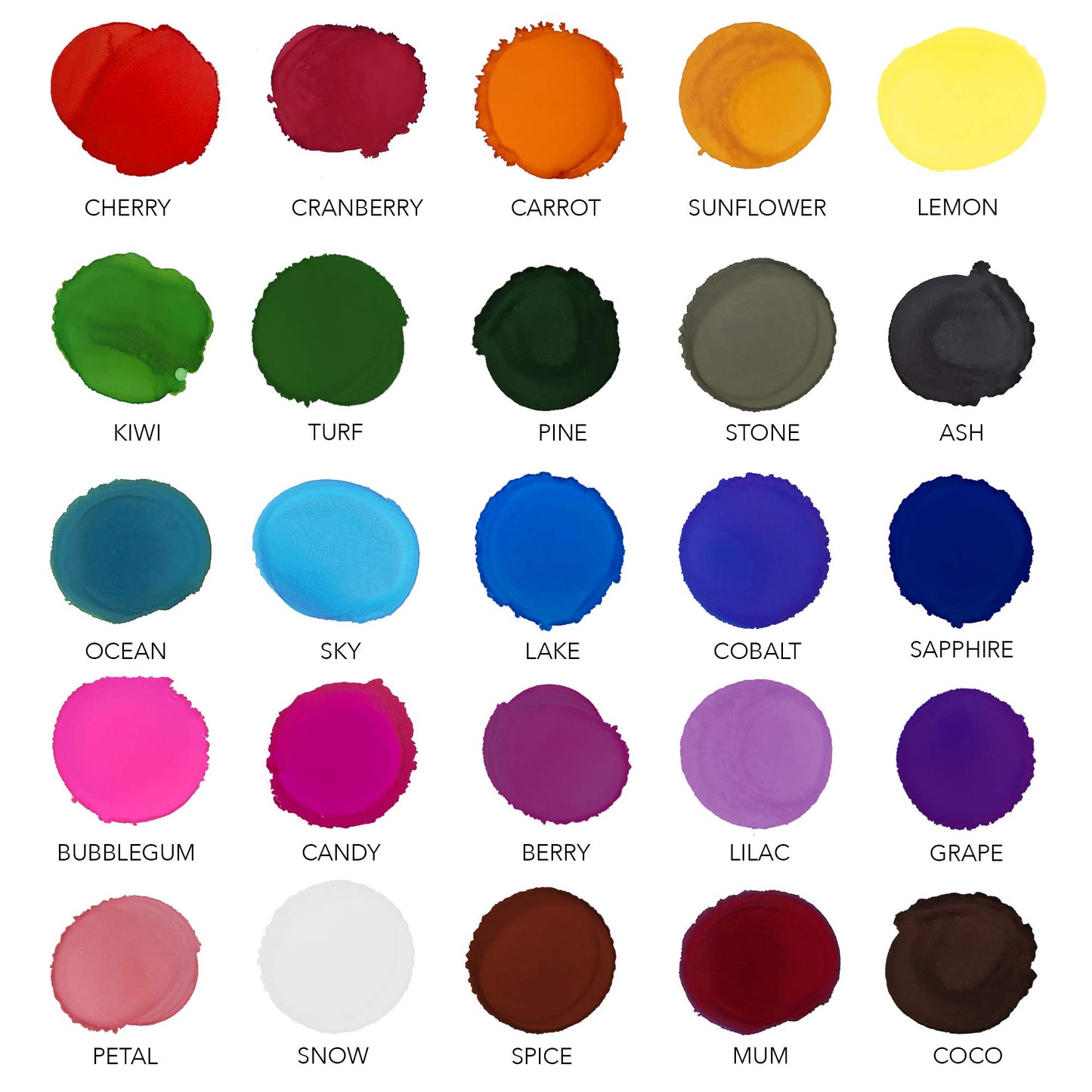 Alcohol Ink Set - Alcohol Ink for Epoxy Resin, Alcohol Ink Supplies, Tumbler Making Supplies, Resin Ink, Dye Inks 25 Large 0.5 Ounce Highly Saturated Colors
