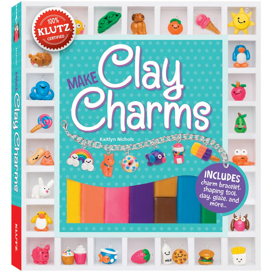Make Clay Charms (Klutz Craft Kit) 8" Length x 1.19" Width x 9" Height