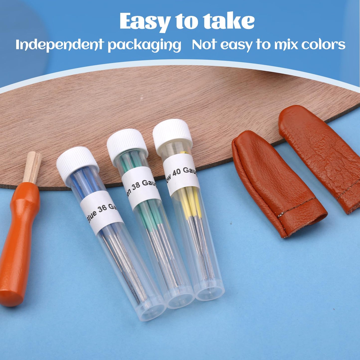 Mayboos 30 Pcs Needle Felting Needles, 3 Colors Wool Felting Supplies Felting Needles Color Coded Wool Felting Needles Tool Kit with Needle Box for Wool Felting 36 Gauge, 38 Gauge, 40gauge